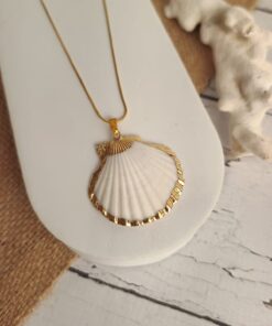 Pingente Dourado Concha