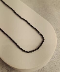 Choker Multifacetada Obsidiana
