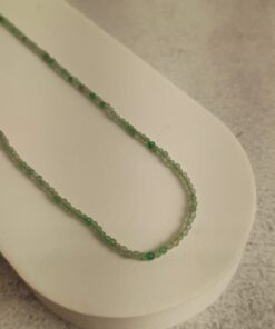 Choker Multifacetada Quartzo Verde