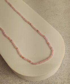 Choker Multifacetada Quartzo Rosa