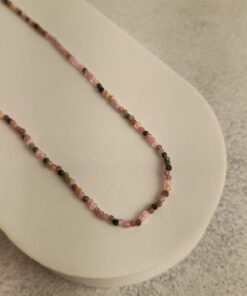 Choker Multifacetada Turmalina Melancia