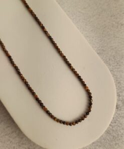 Choker Multifacetada Olho De Tigre