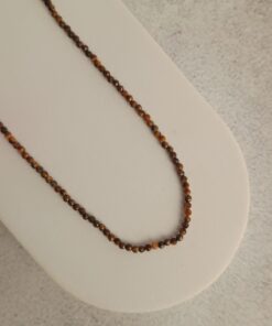 Choker Multifacetada Olho de Tigre