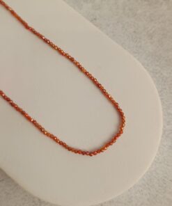 Choker Multifacetada Cornalina