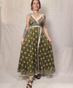 Vestido Indiano Algodão Alcinha