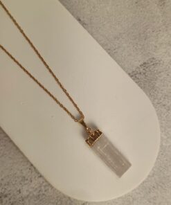 Pingente Dourado Selenita