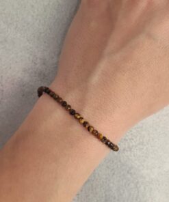 Pulseira de Olho de Tigre Multifacetada