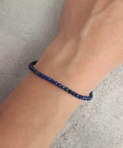 Pulseira de Lápis Lázuli Multifacetada